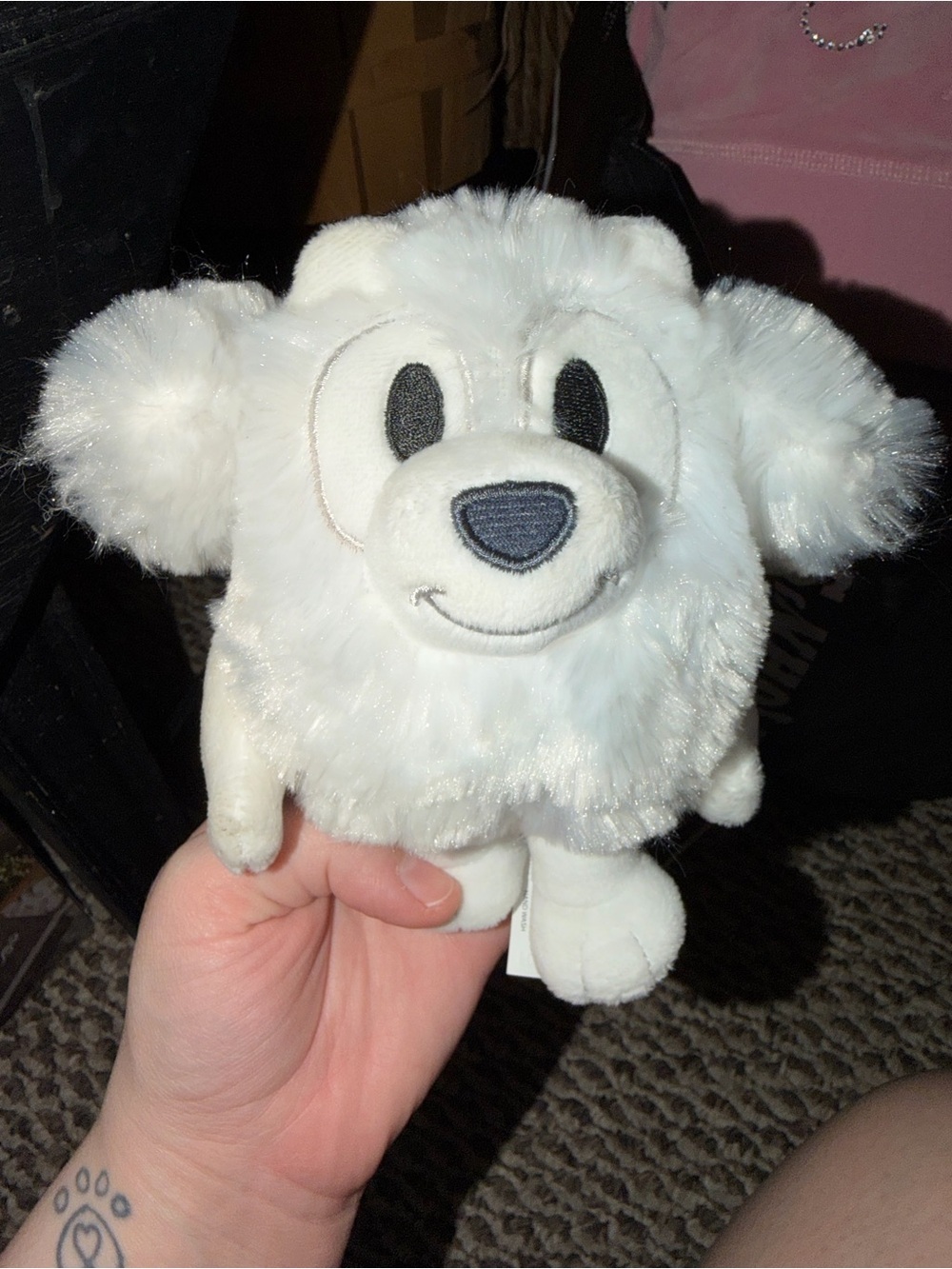 Bluey white dog plush